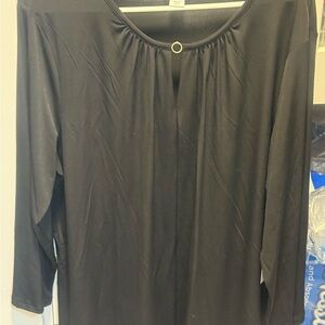 Liz Claiborne Black Long Sleeve Top